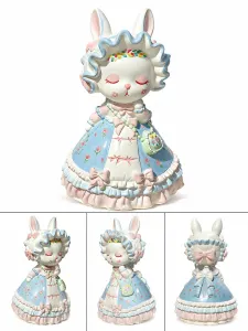 兔耳花边裙玩偶